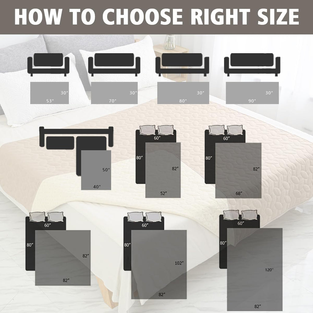 SIXLON Pet Bed Cover Dog Bed Blanket for Sofa and Furniture Waterproof New Pattern Design (30x70 Inch, Dark Grey)