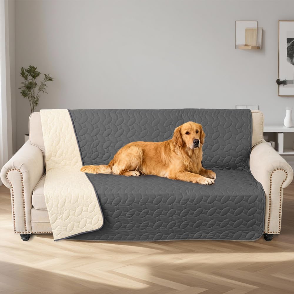 SIXLON Pet Bed Cover Dog Bed Blanket for Sofa and Furniture Waterproof New Pattern Design (30x70 Inch, Dark Grey)