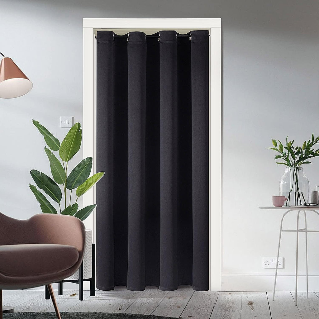 SIXLON Blackout Curtains Door Curtain for Doorway Privacy Closet Drapes