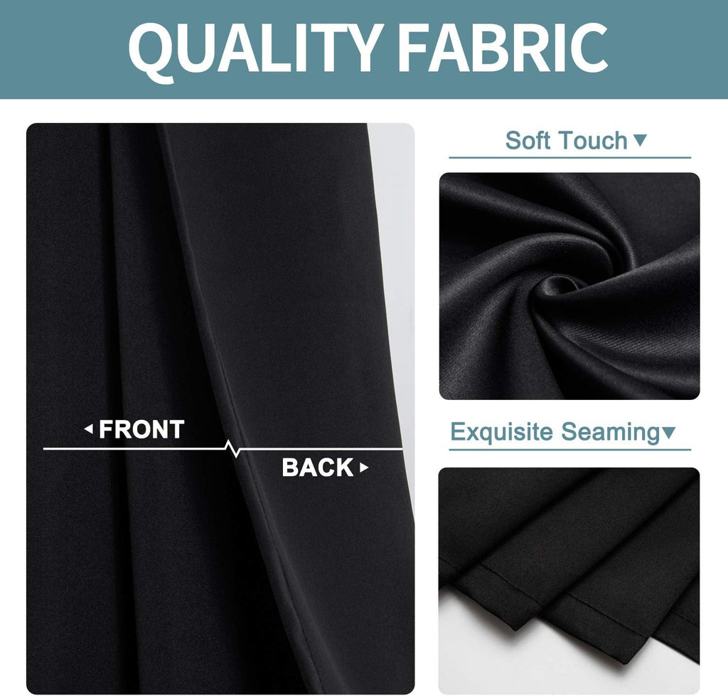 SIXLON Blackout Curtains Door Curtain for Doorway Privacy Closet Drapes