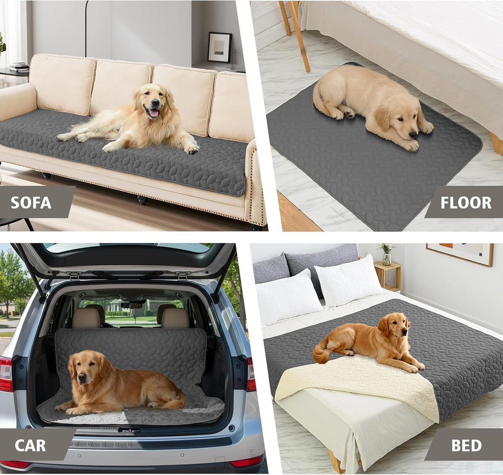 SIXLON Pet Bed Cover Dog Bed Blanket for Sofa and Furniture Waterproof New Pattern Design (30x70 Inch, Dark Grey)
