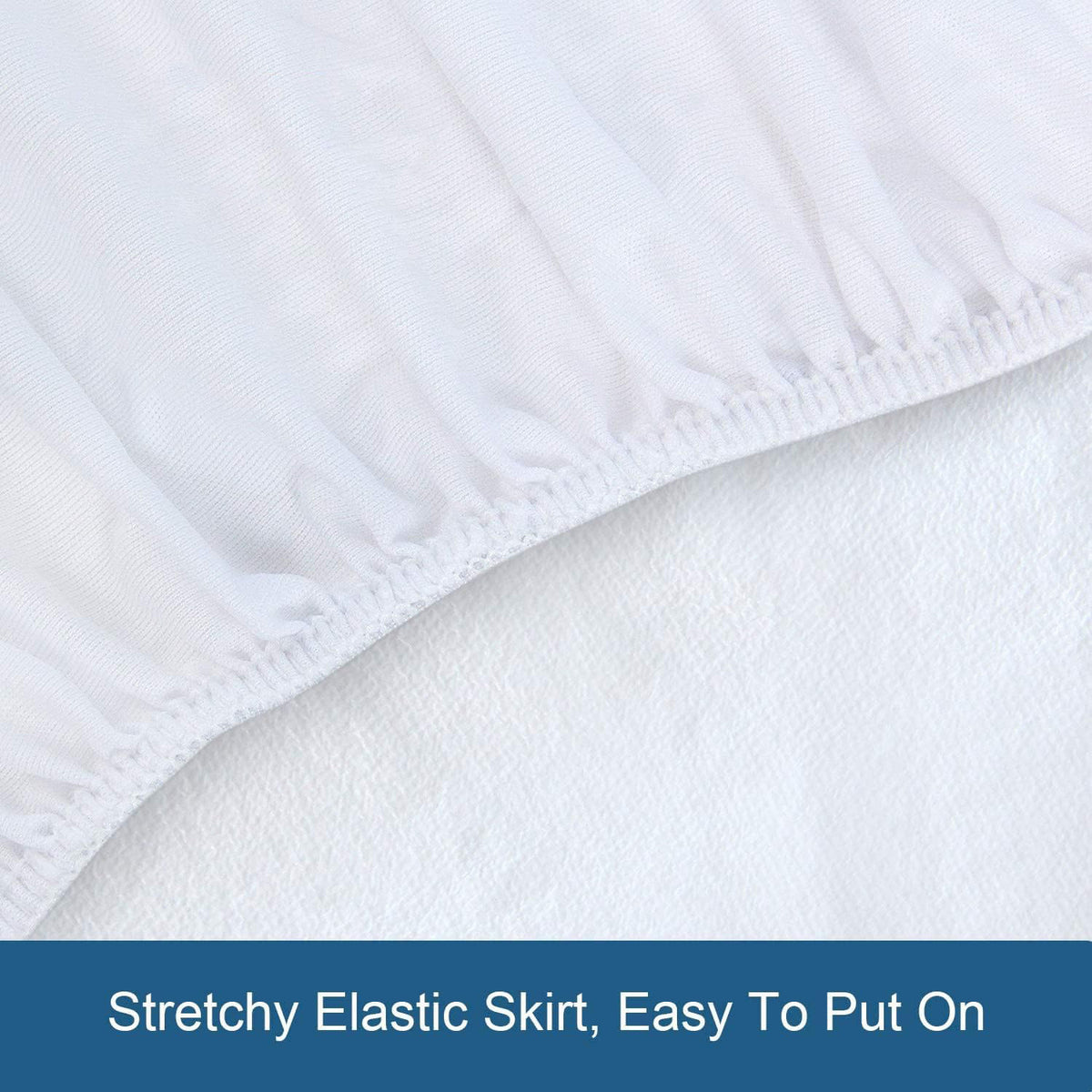 SIXLON Queen Size Mattress Protector Waterproof,Absorbent Fitted Sheet