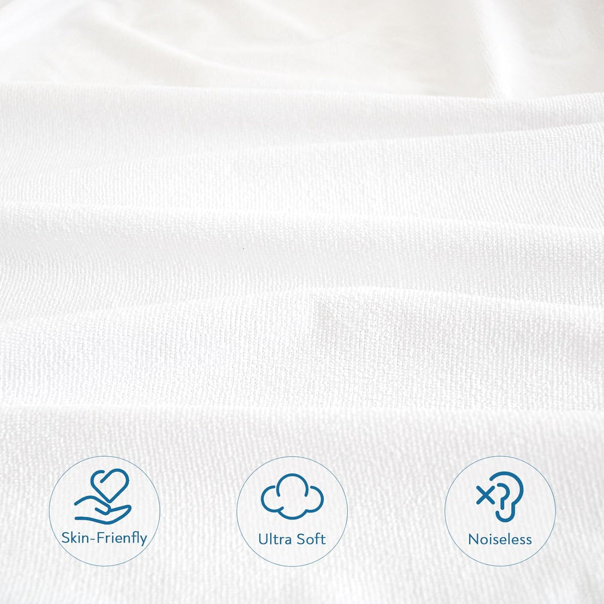 SIXLON Queen Size Mattress Protector Waterproof,Absorbent Fitted Sheet