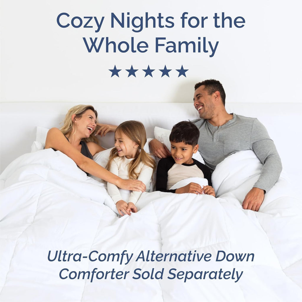 Queen Size 4 Piece Sheet Set - Comfy Breathable & Cooling Sheets - White