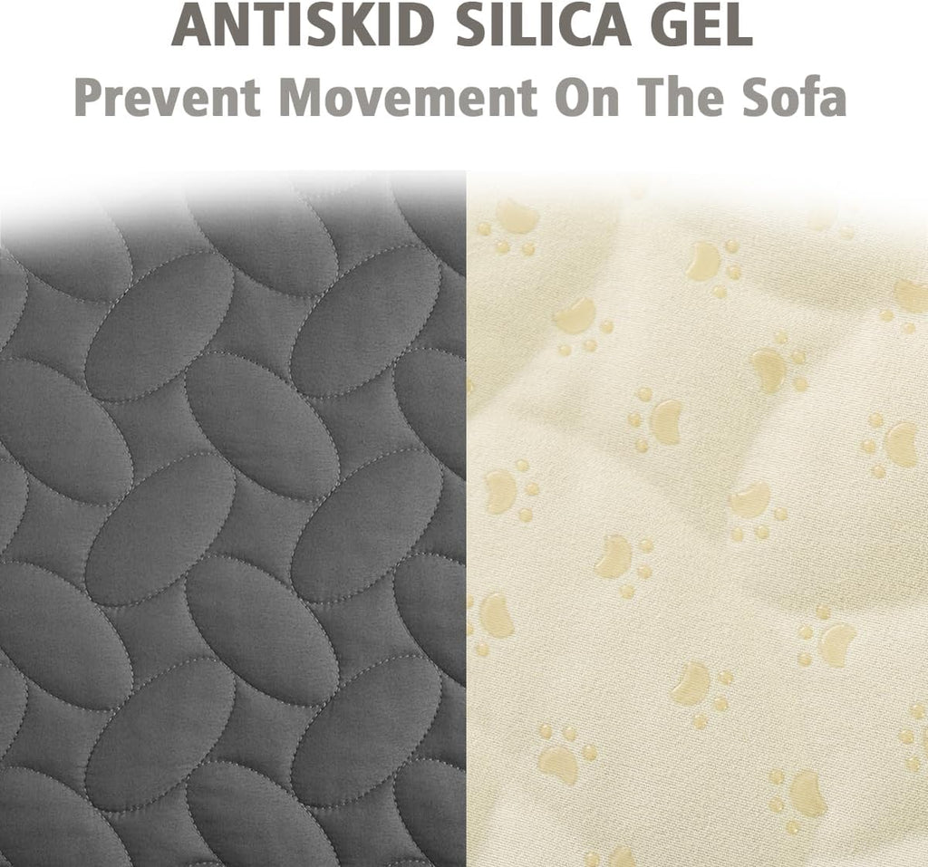 SIXLON Pet Bed Cover Dog Bed Blanket for Sofa and Furniture Waterproof New Pattern Design (30x70 Inch, Dark Grey)