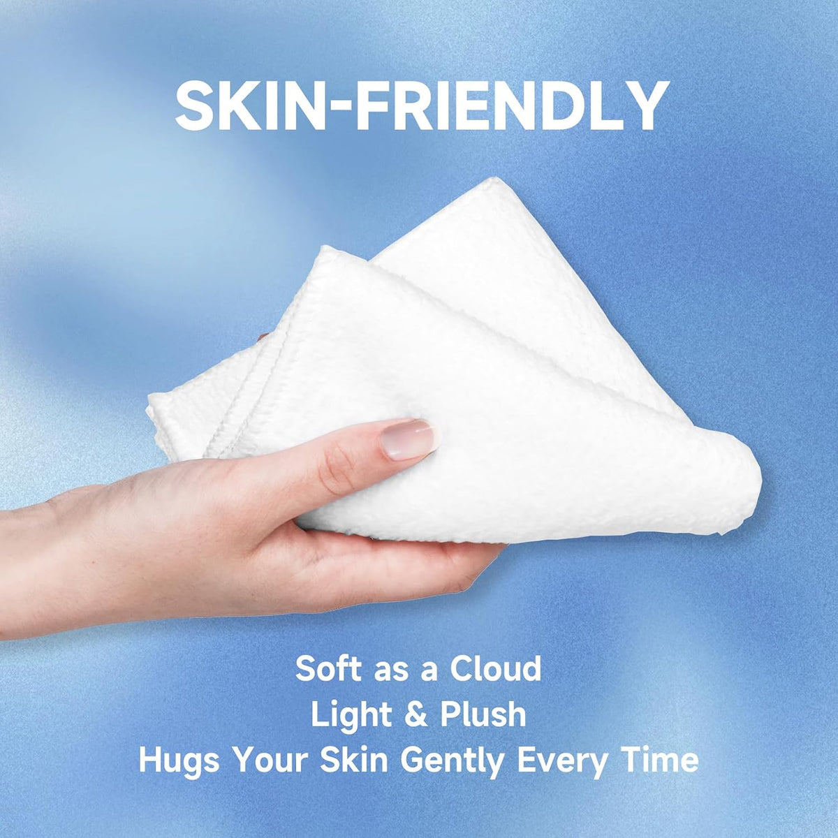 SIXLON Coral Velvet White Washcloths 12 Pack, Highly Absorbent and Soft