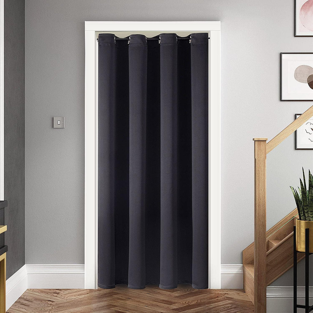 SIXLON Blackout Curtains Door Curtain for Doorway Privacy Closet Drapes